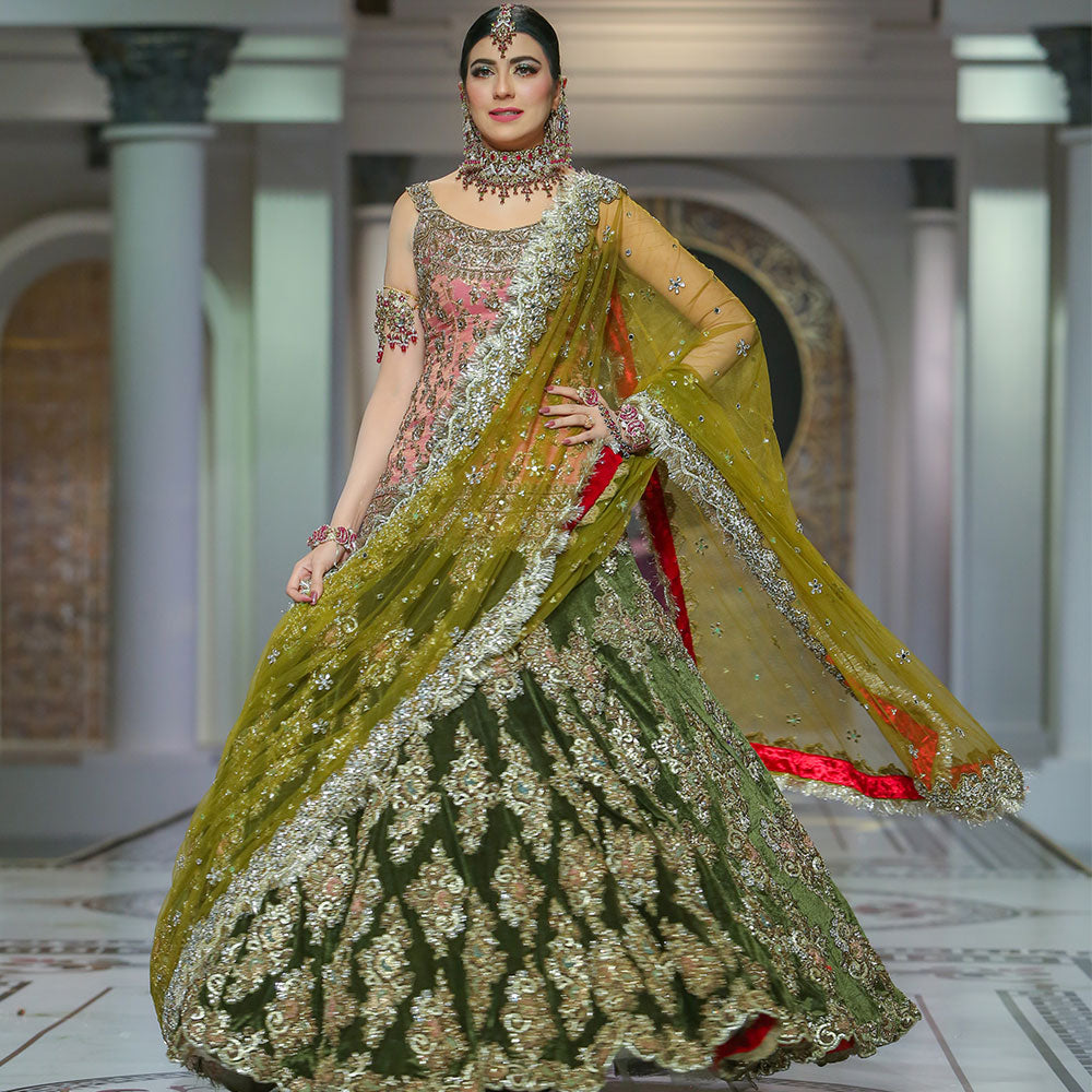 Mehndi Bridal Lehenga Mehndi Dress With Price Kashees Guriya
