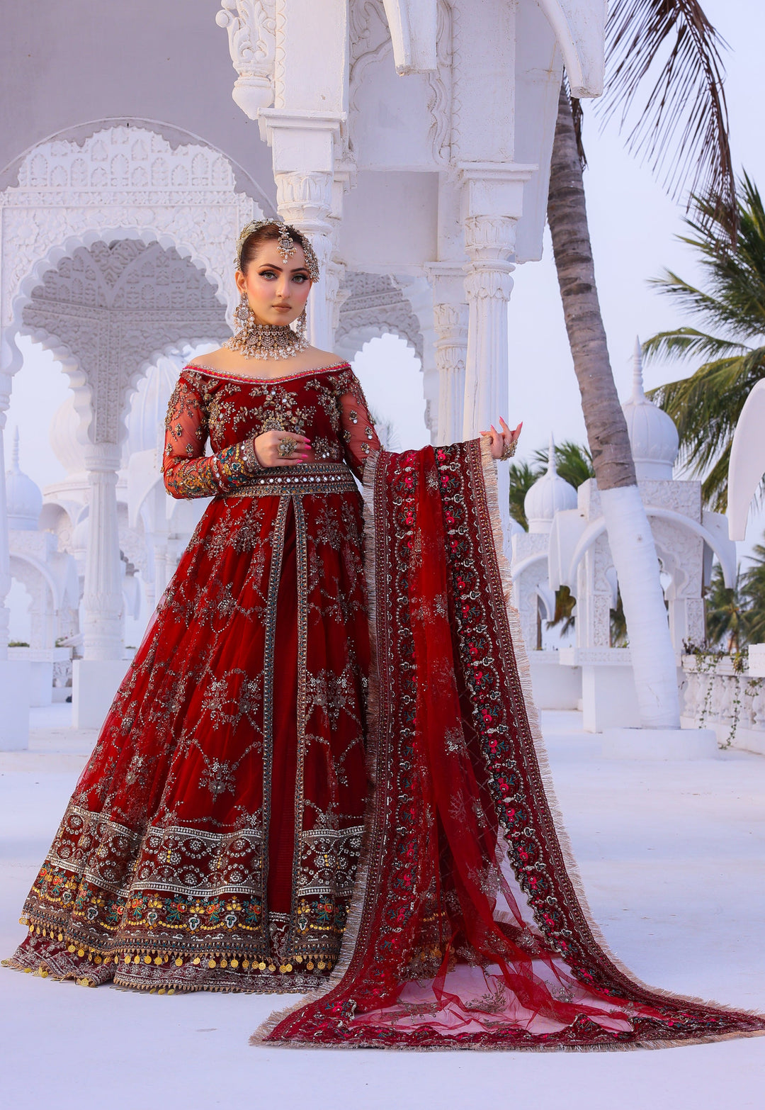 Front Open Style Peshwas Unstitched | Naina Lage | UKFOP-005