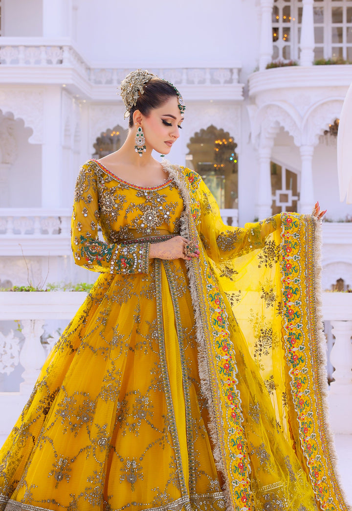 Front Open Style Peshwas Unstitched | Naina Lage | UKFOP-008