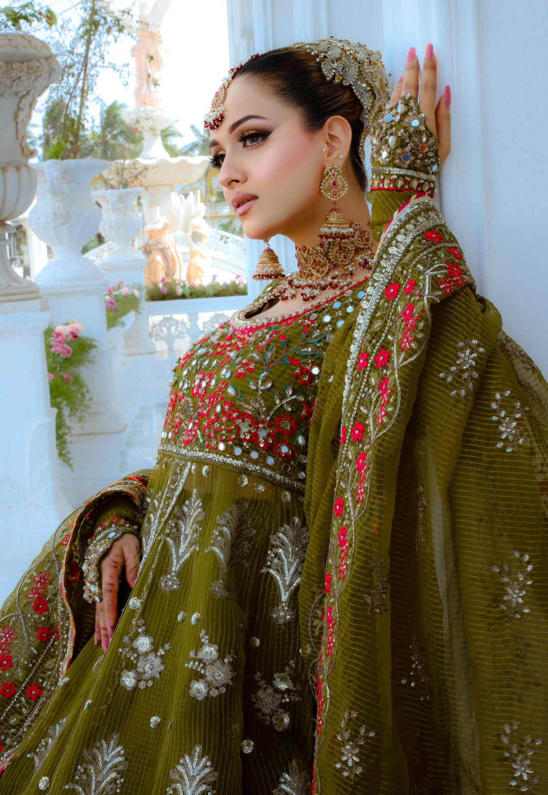 Front Open Style Peshwas Unstitched | Naina Lage | UKFOP-001