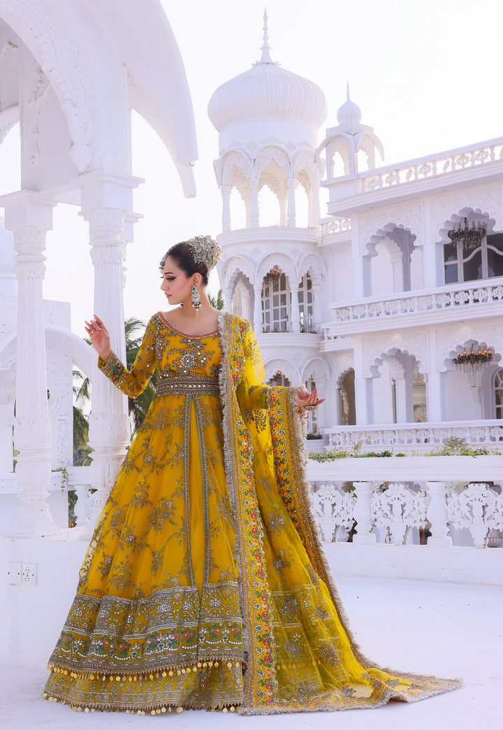 Front Open Style Peshwas Unstitched | Naina Lage | UKFOP-008