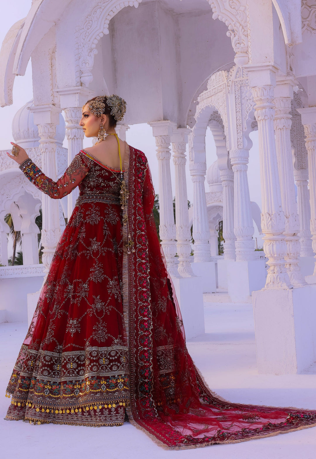 Front Open Style Peshwas Unstitched | Naina Lage | UKFOP-005