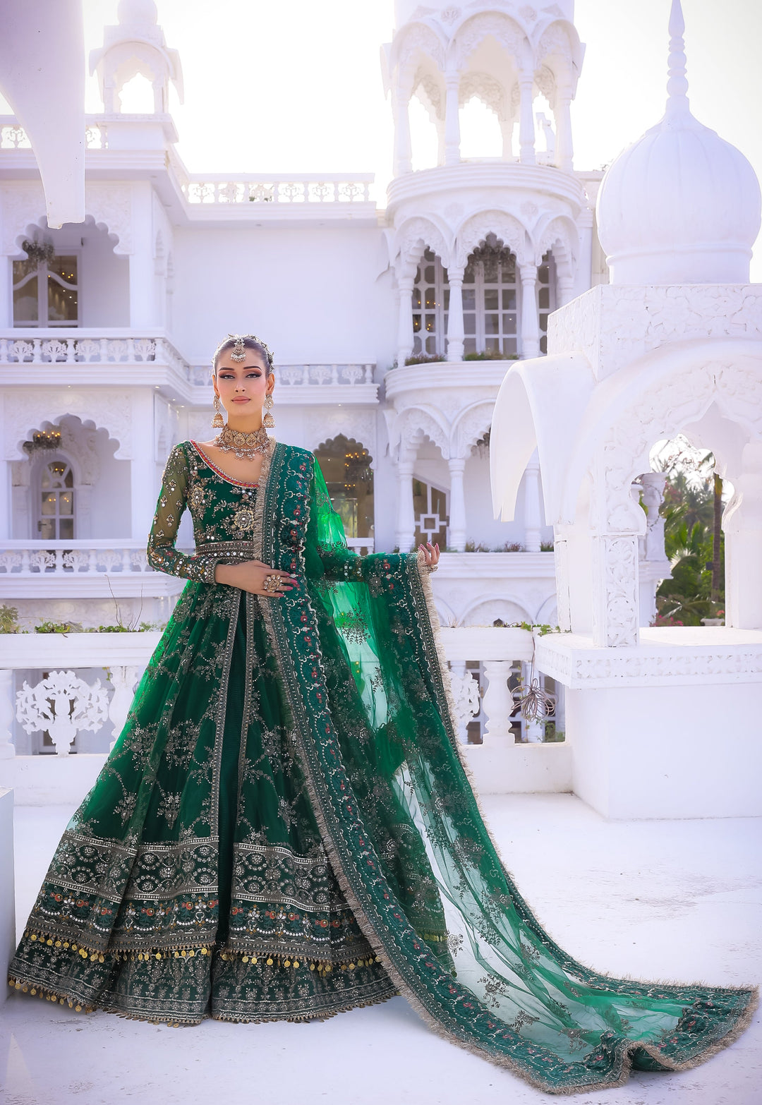 Front Open Style Peshwas Unstitched | Naina Lage | UKFOP-007