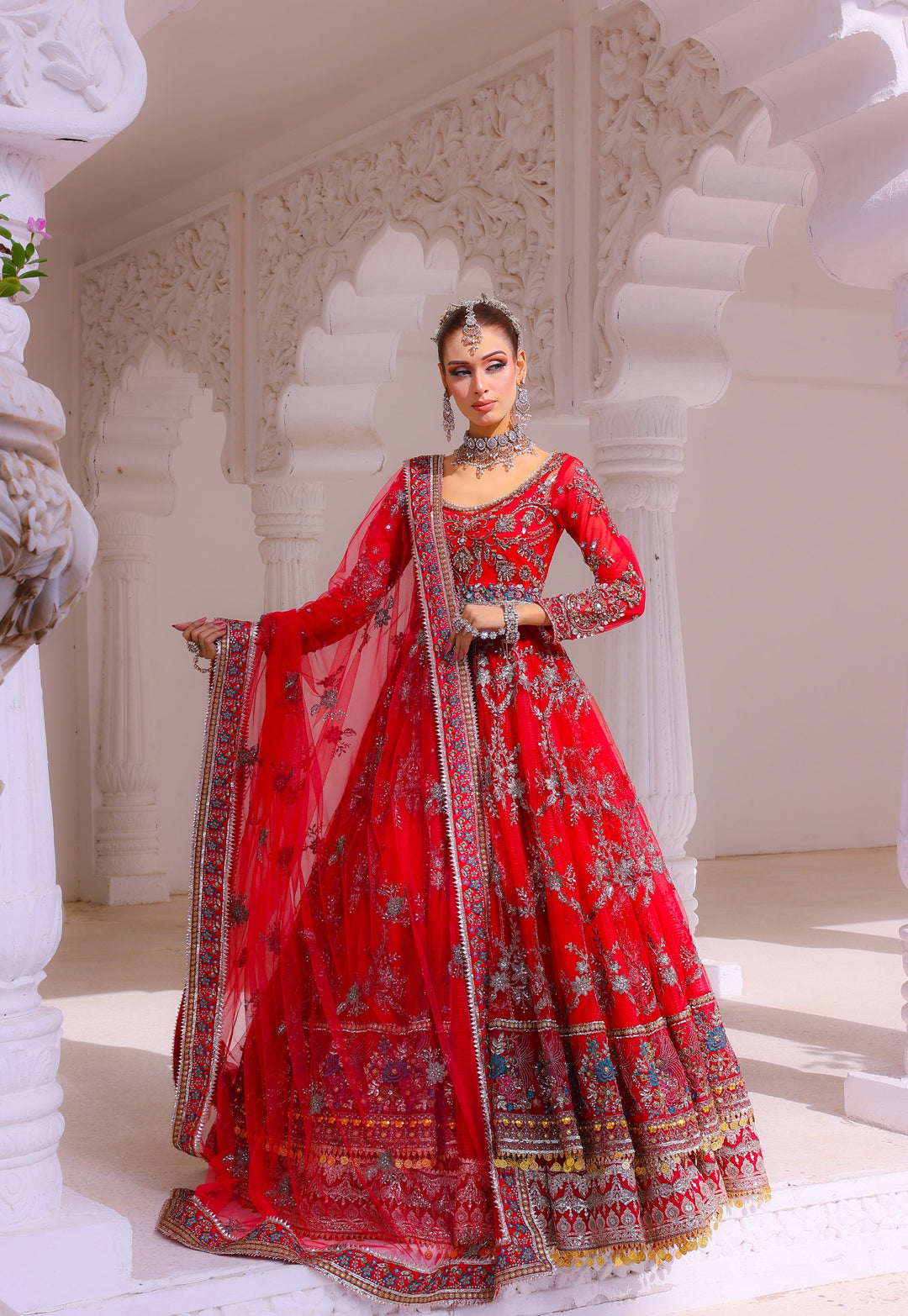 Front Open Style Peshwas Unstitched | Naina Lage | UKFOP-004