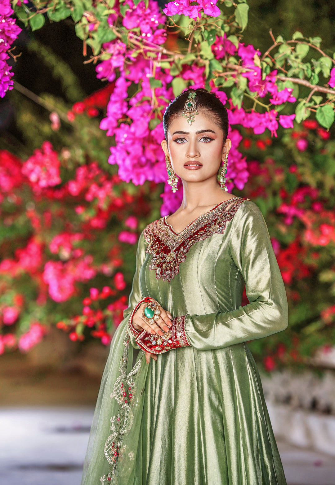 Kalidar Peshwas | Naina Lage | KKDP-006 Soft Sage Green |