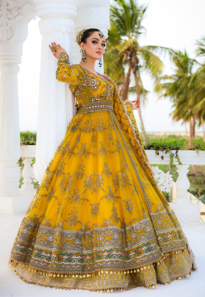 Front Open Style Peshwas Unstitched | Naina Lage | UKFOP-008