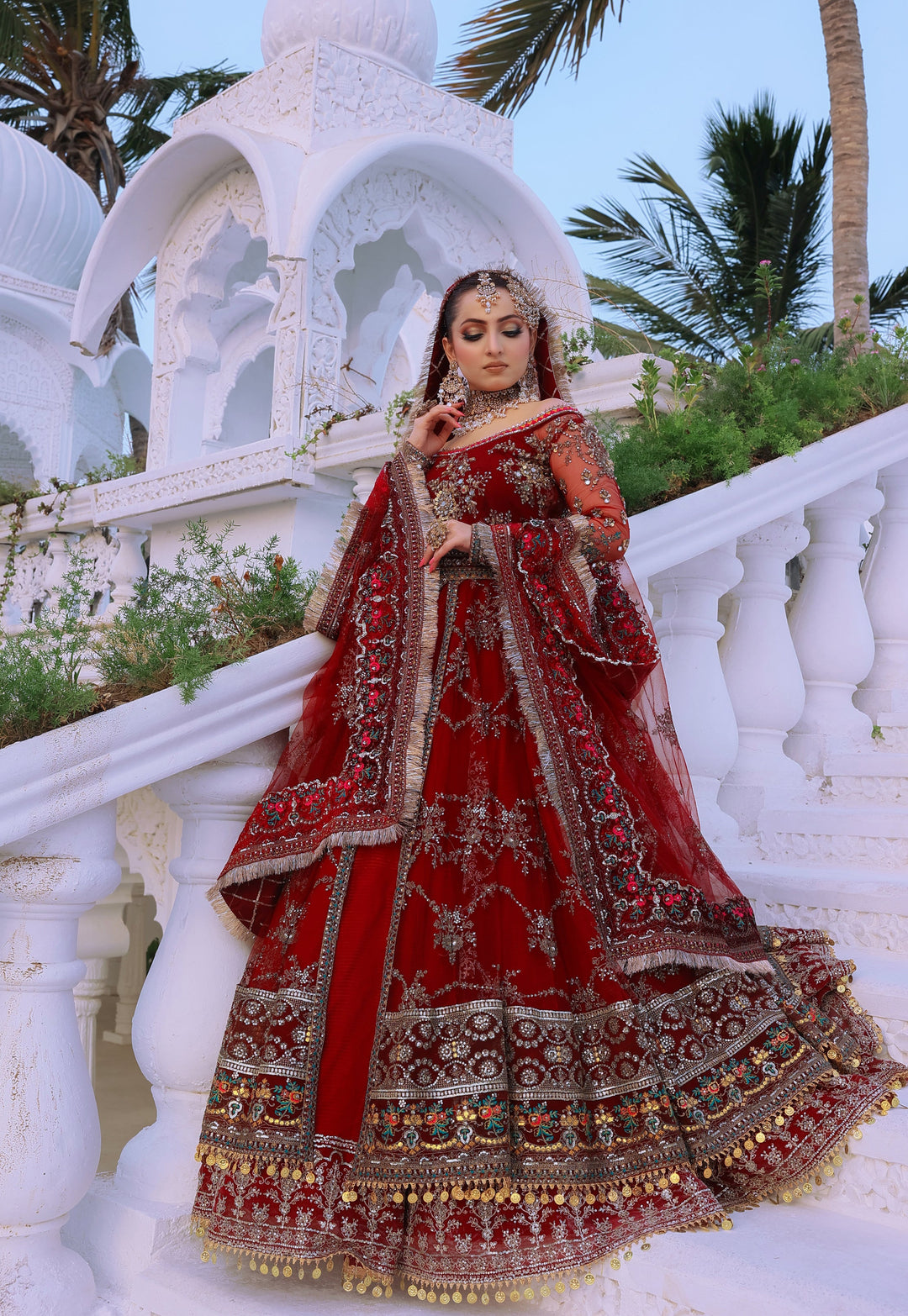 Front Open Style Peshwas Unstitched | Naina Lage | UKFOP-005