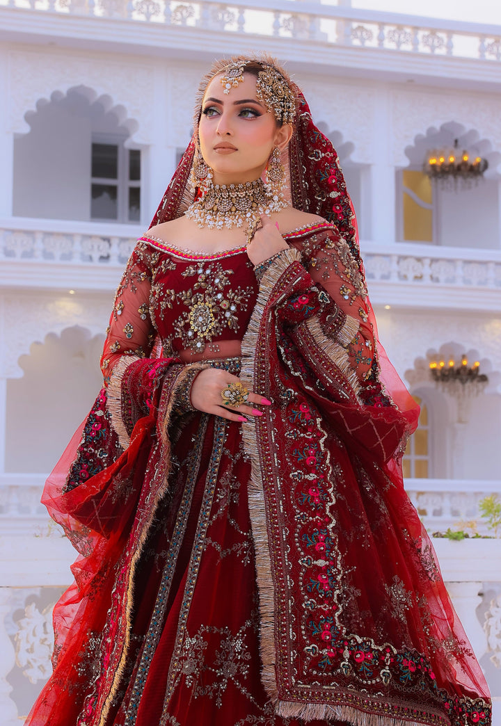 Front Open Style Peshwas Unstitched | Naina Lage | UKFOP-005