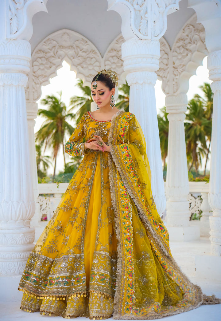 Front Open Style Peshwas Unstitched | Naina Lage | UKFOP-008