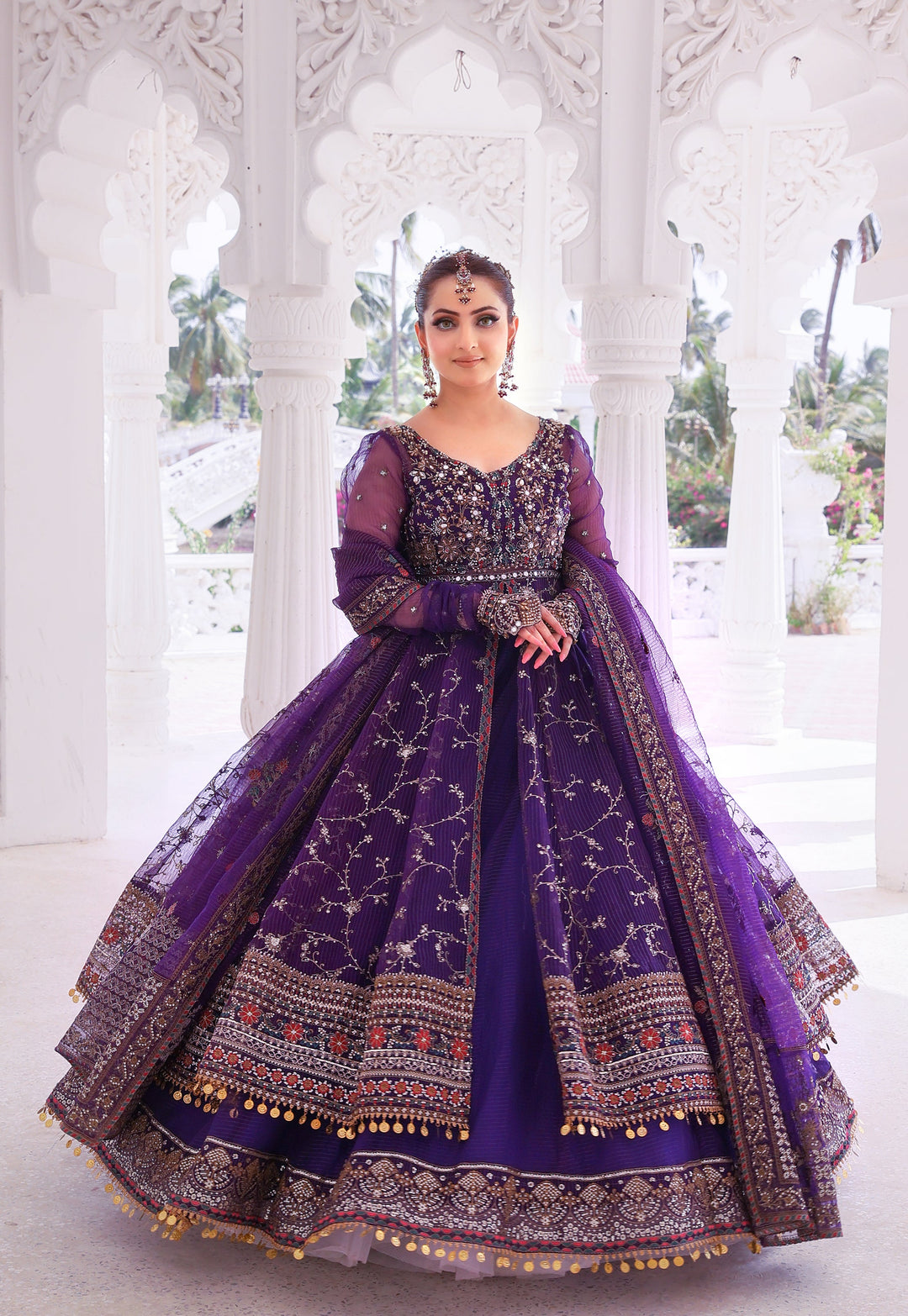 Front Open Style Peshwas Unstitched | Naina Lage | UKFOP-003