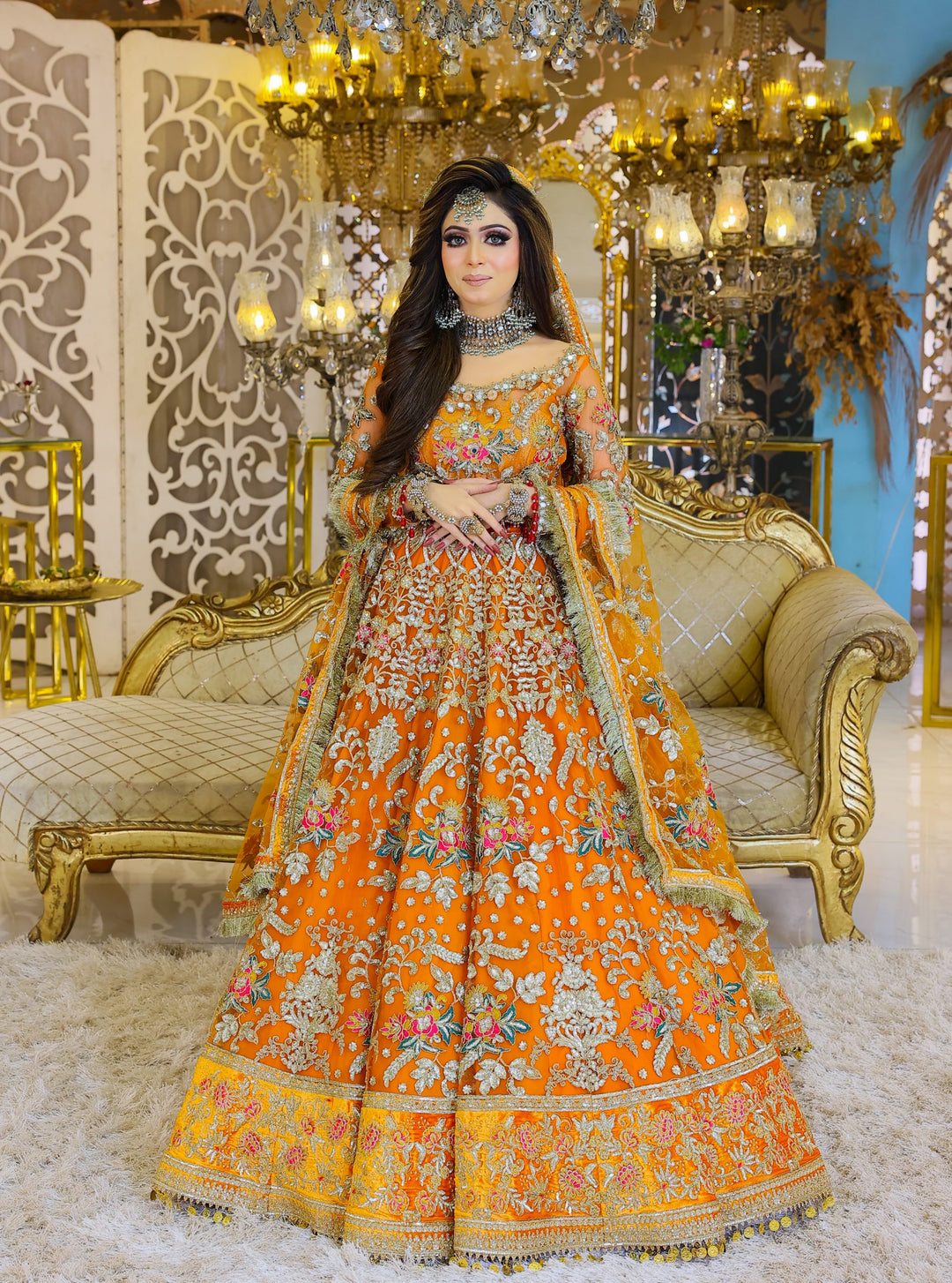 Choli Mehndi Dresses By Kashee's Kashees Bridal Wear| KBW-039