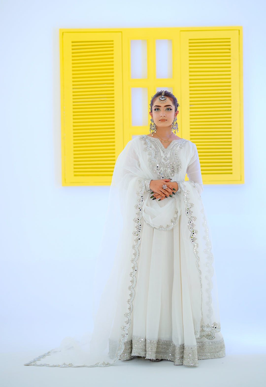 Kalidar Peshwas | Naina Lage | KKDP-005 White |