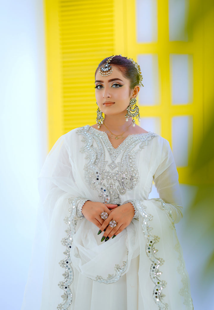 Kalidar Peshwas | Naina Lage | KKDP-005 White |