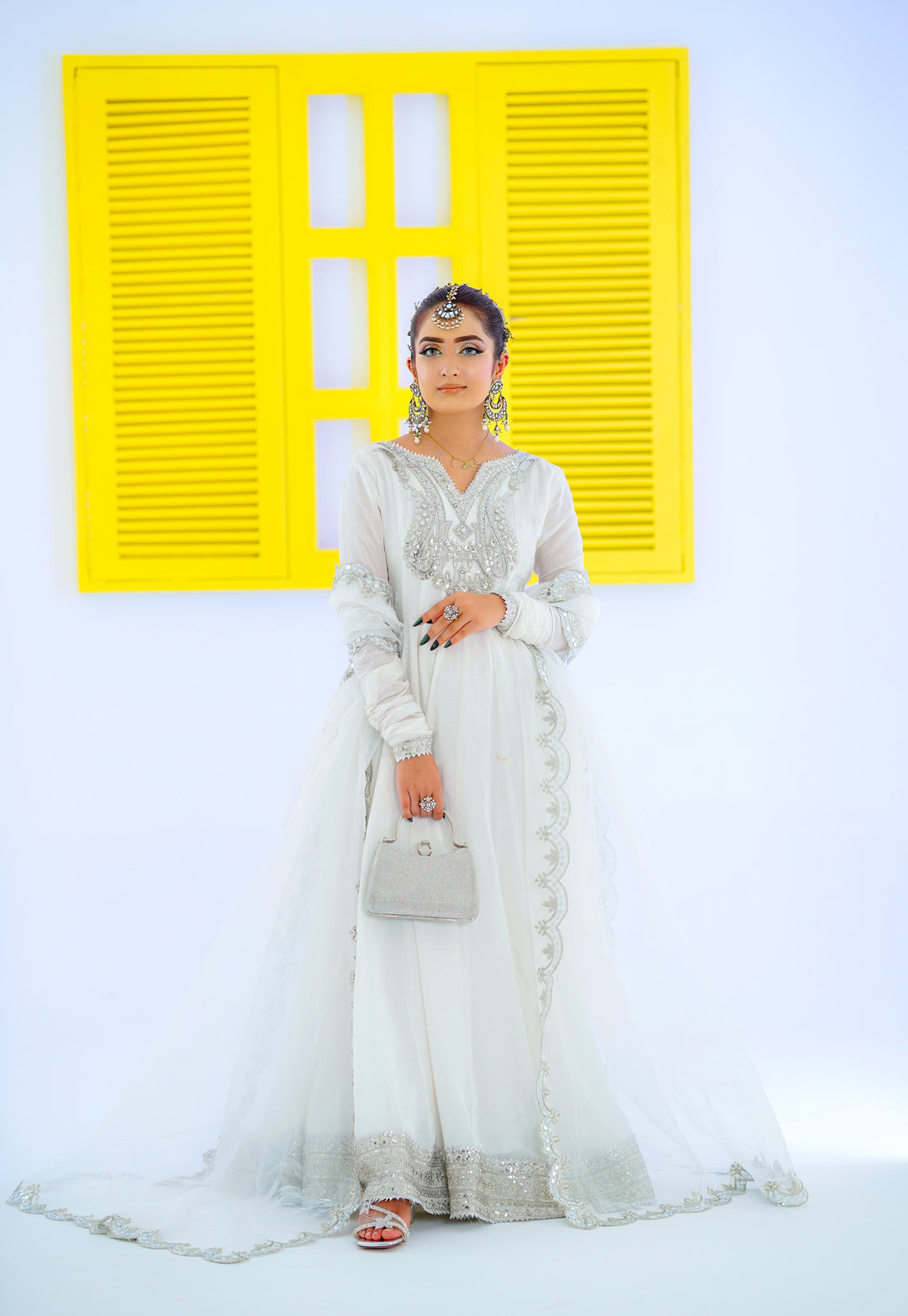 Kalidar Peshwas | Naina Lage | KKDP-005 White |