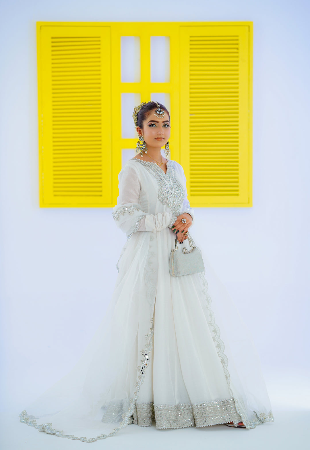Kalidar Peshwas | Naina Lage | KKDP-005 White |