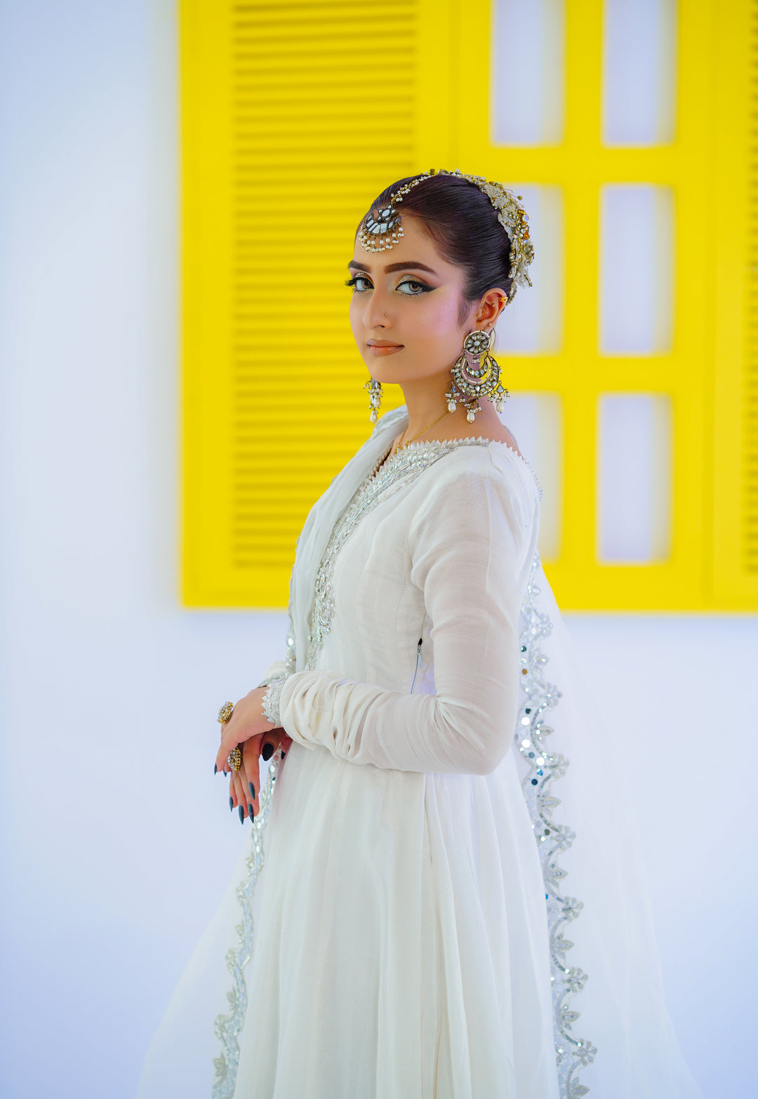 Kalidar Peshwas | Naina Lage | KKDP-005 White |