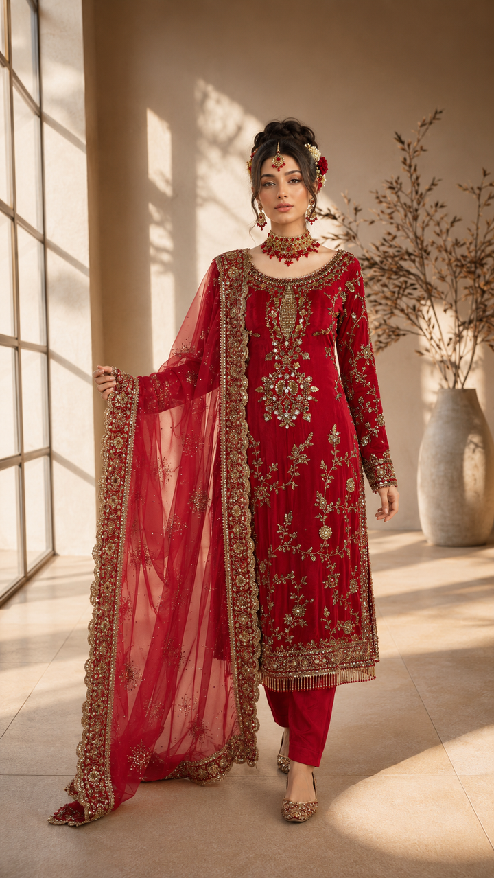 Kashee’s Mehrunnisa Red Collection Vol-1