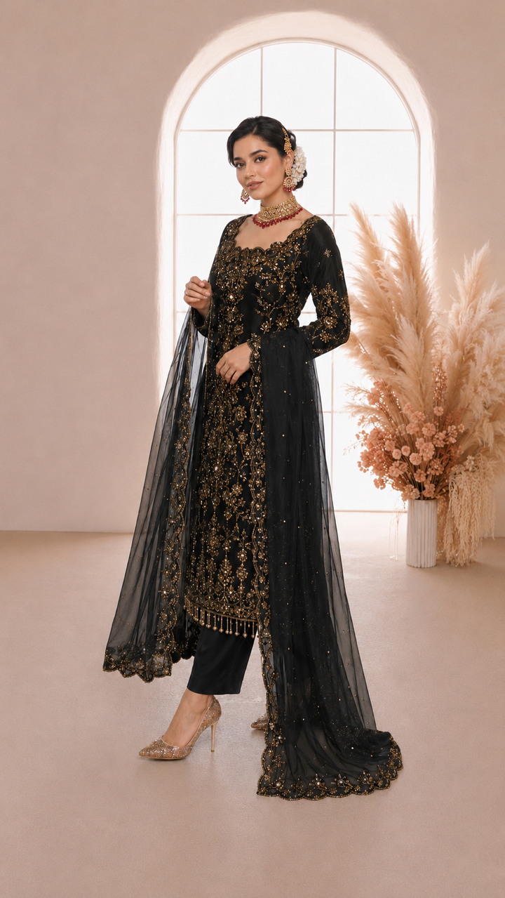 Kashee’s Mehrunnisa Black Collection Vol-2