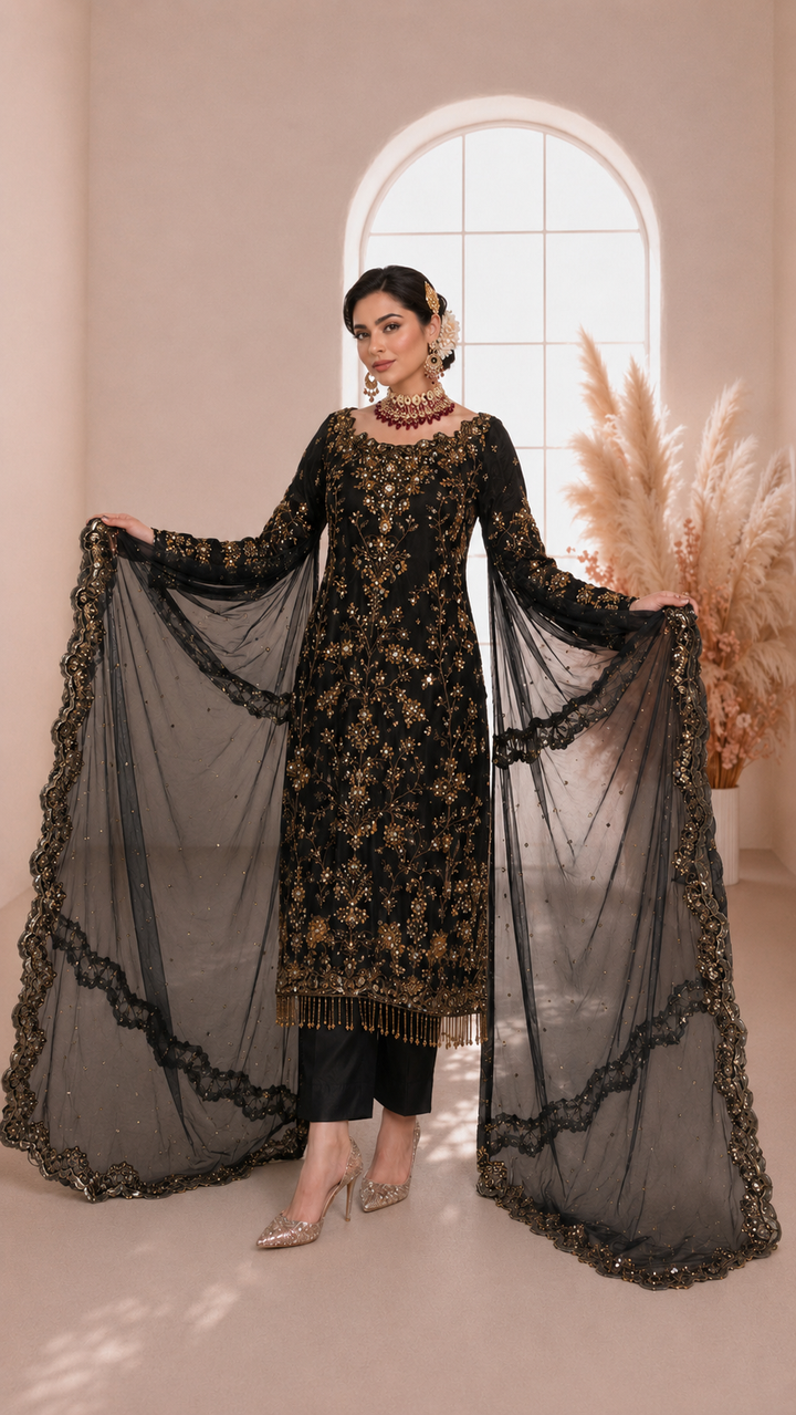 Kashee’s Mehrunnisa Black Collection Vol-2